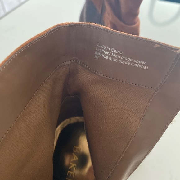 Y2K Bakers Womens Platform Booties Size 9 Brown Snakeskin 5" Heel Fall Shoe - Picture 3 of 8